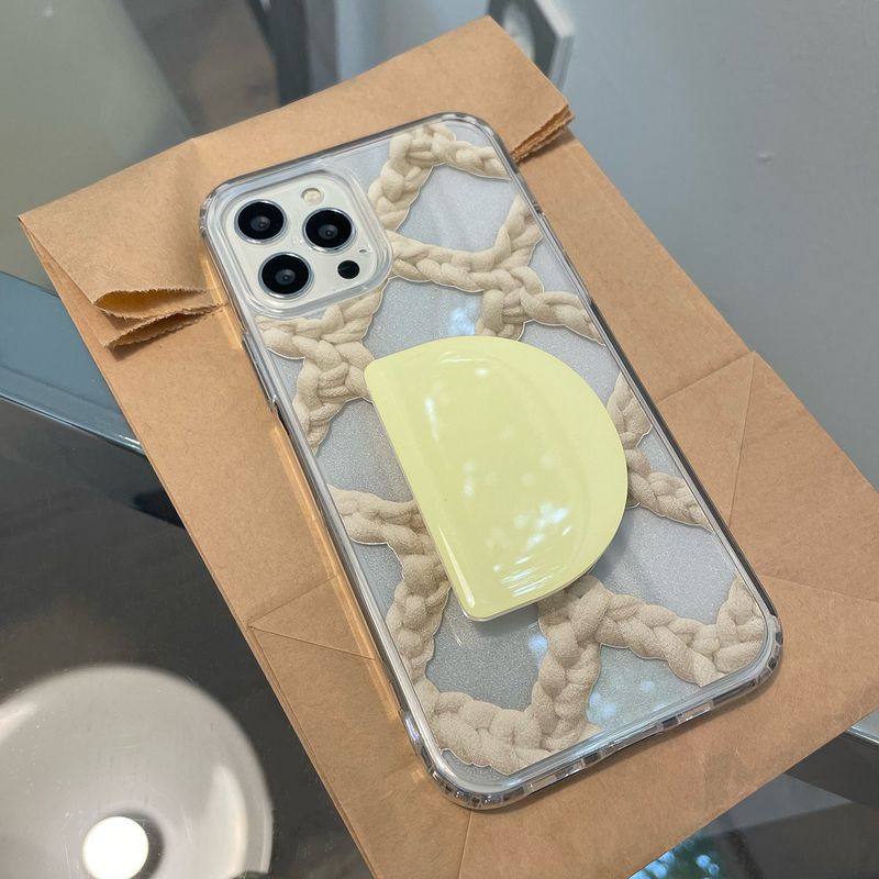 CROCHET NET PHONE CASE_BLUE