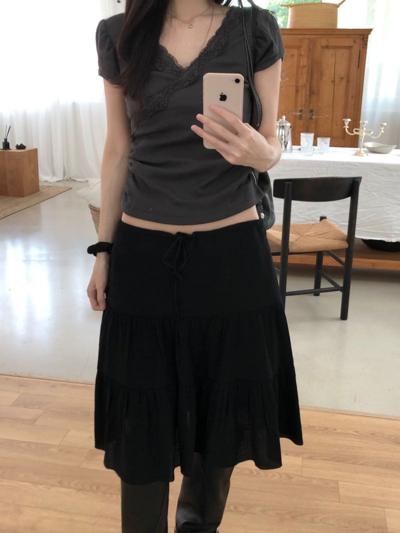 Andy Cancan Midi Skirt (2 colors)