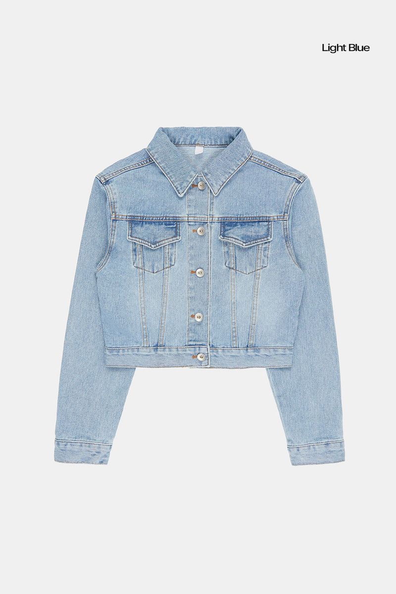 Deva short denim trucker jacket