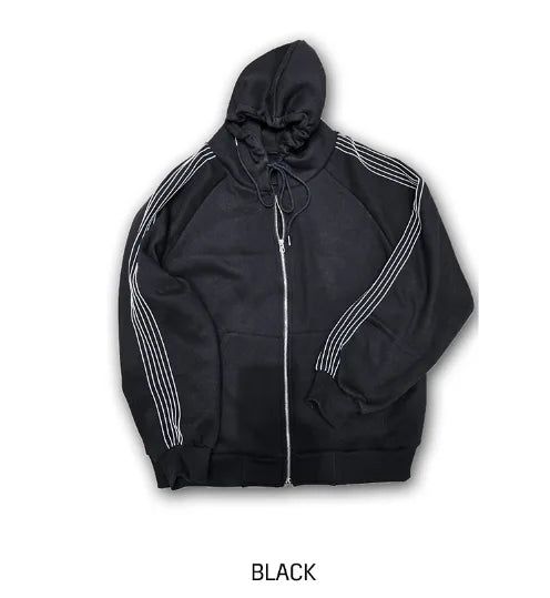 Kevin Track Hood Zip-Up