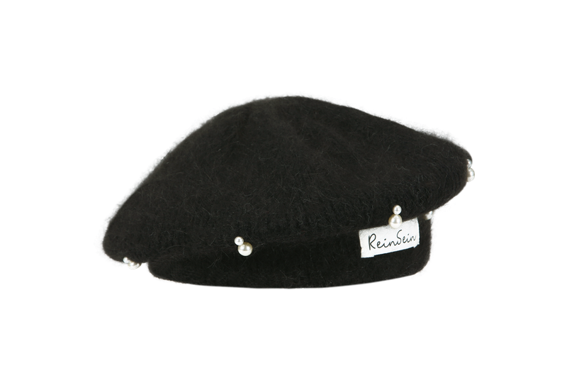 Pearl angora beret