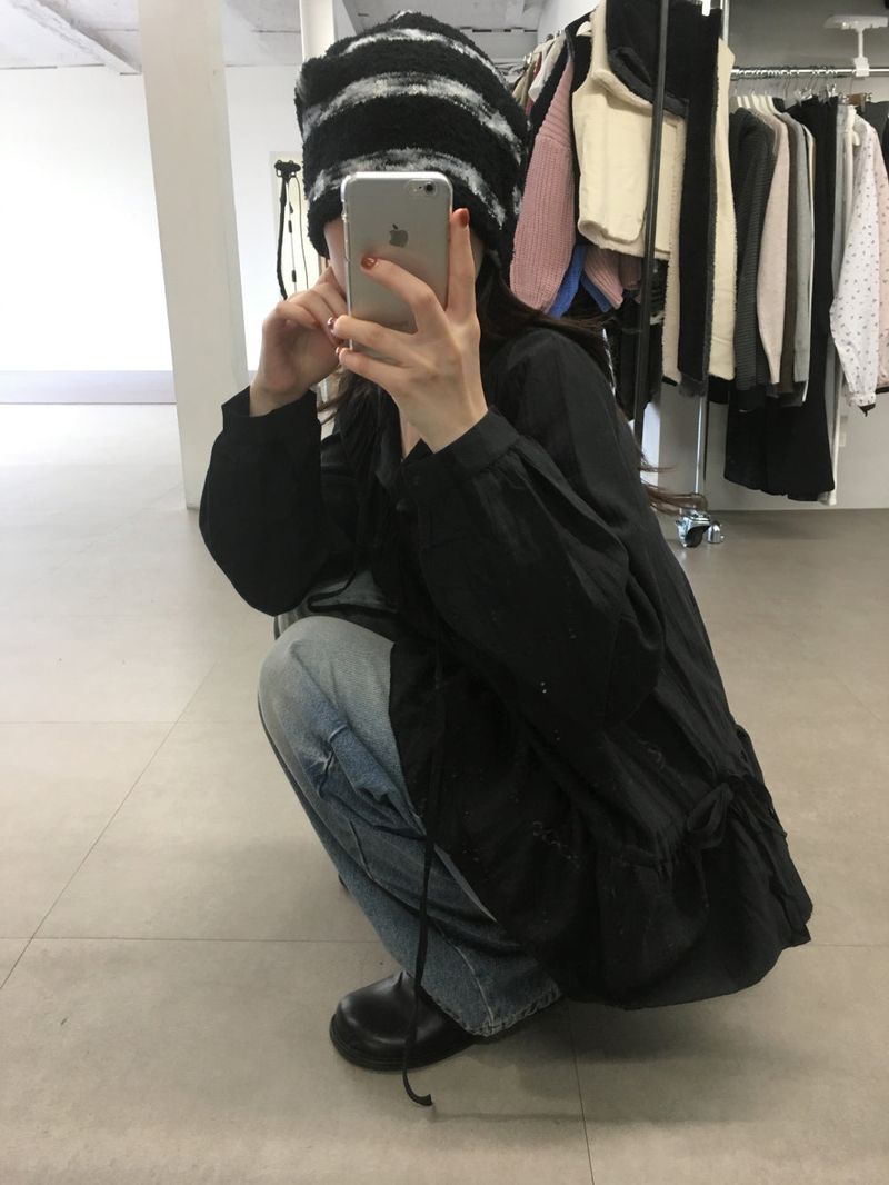 Side pinch sand denim (1color)