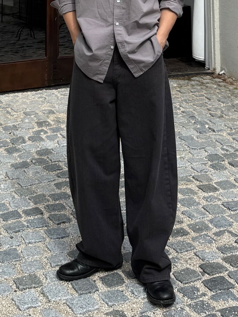 Bio cotton curved pants