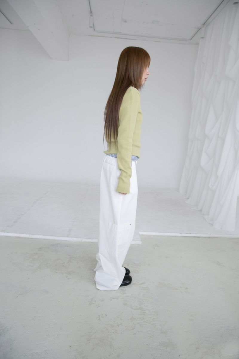 rivet pocket wide pants(2colors)