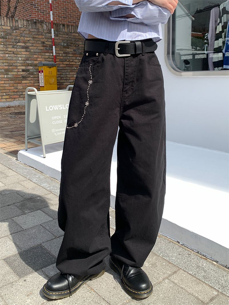 CHAINPIECE BALLOON PANTS