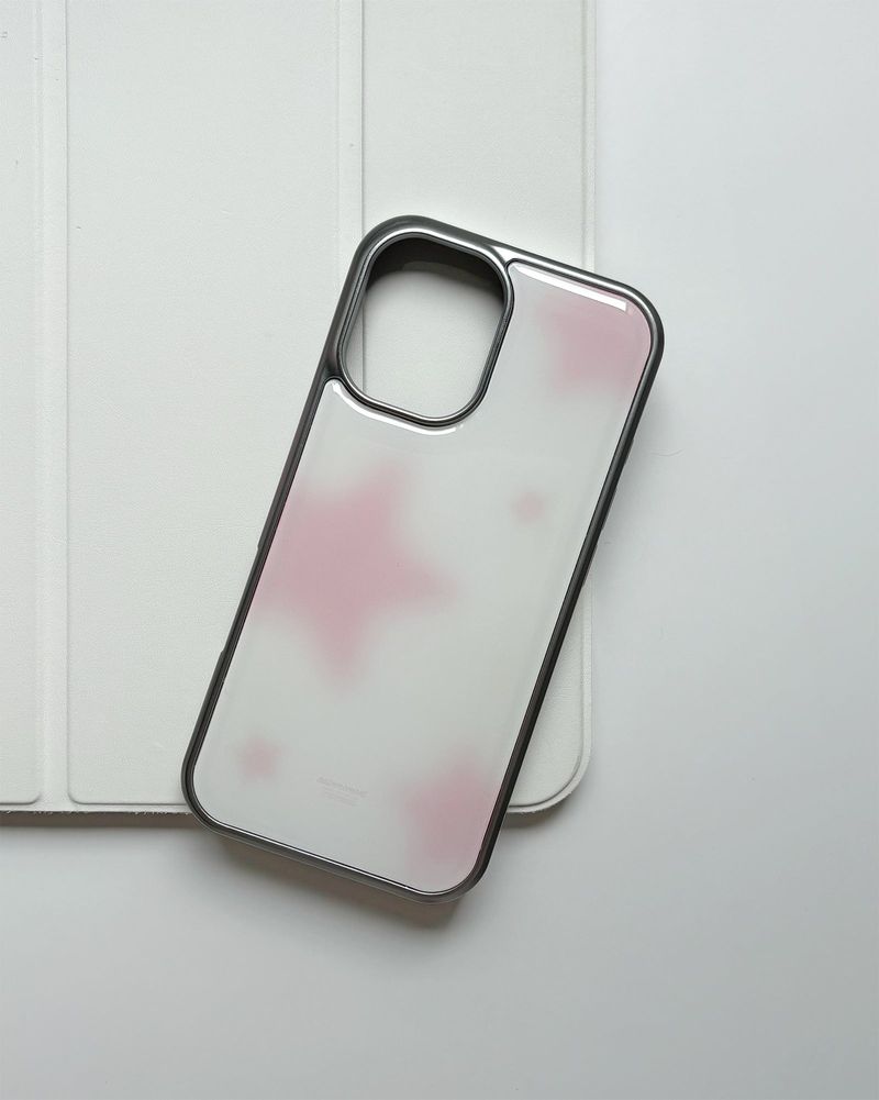 【MADE】 blur star epoxy case (pink)
