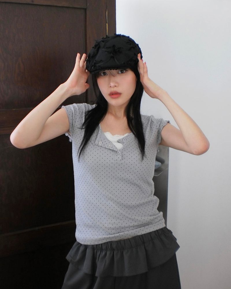 Deeps Vintage Flower Textured Hunting Cap