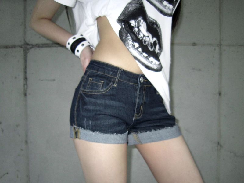Vintage mini short denim-PT