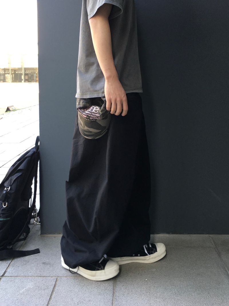 Mier Linen Cut-out Wide Pants 4C
