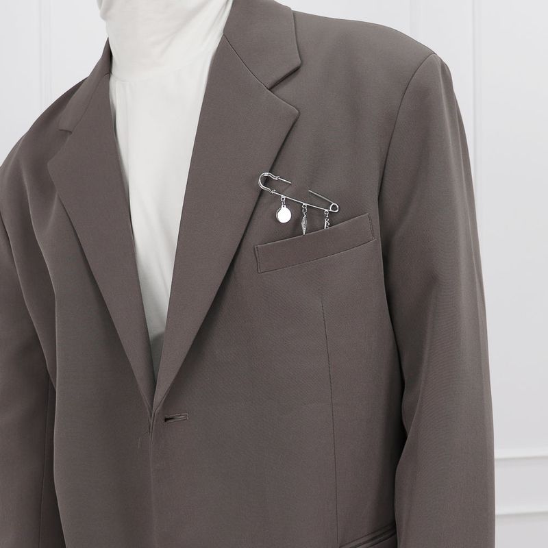 Men's Simple Clothes Pin Broach_CLEF SINGLE Brooch