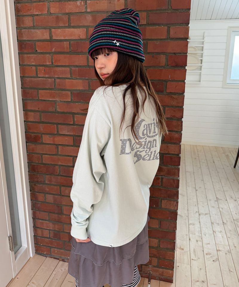 cavish（カビシ）の「STAR SELLER LOGO LS TEE MINT(CV2GSUT579A)（Tops）」