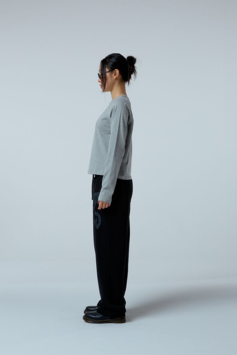 EEERRR Distorted Logo raglan long sleeve (Melange)