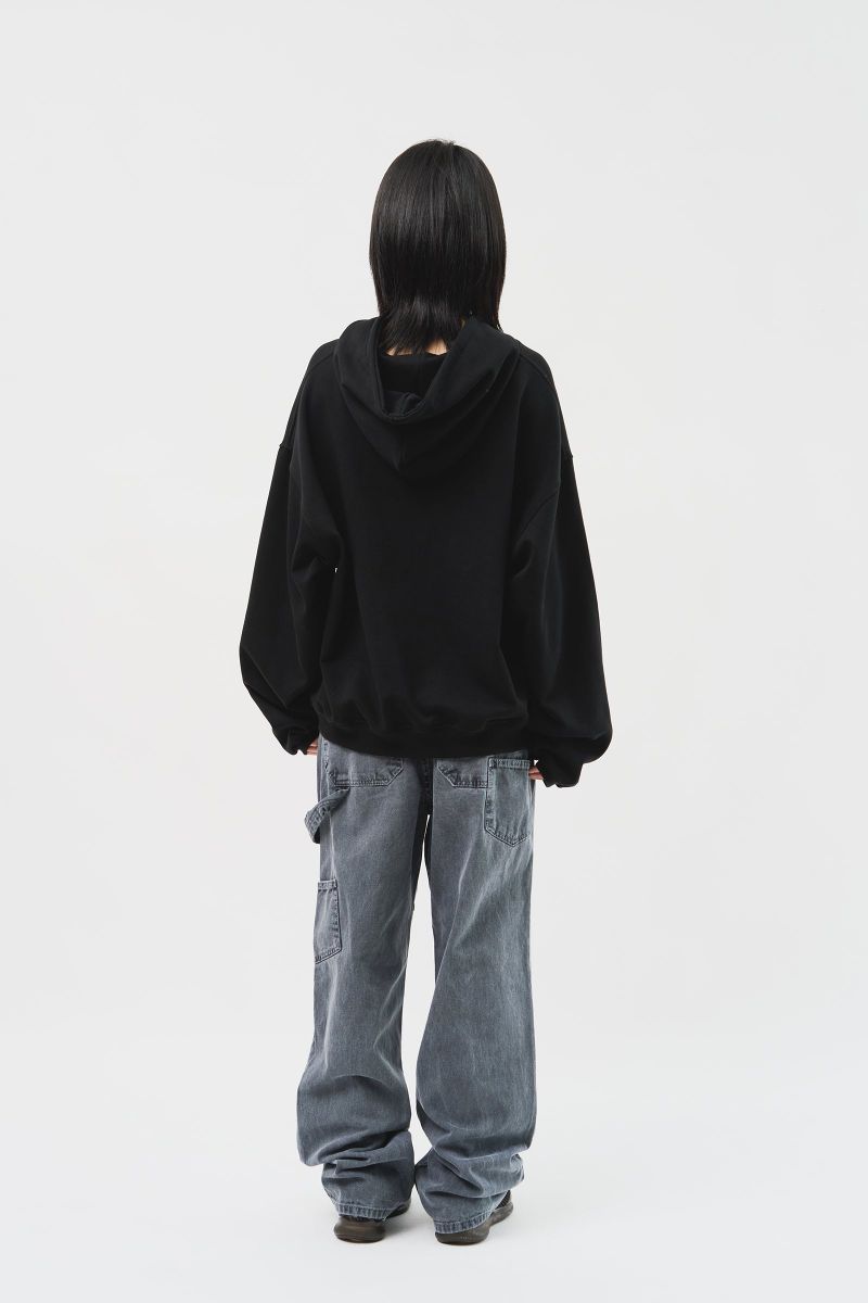 (MADE) Blue Star Softy Hoodie_Black