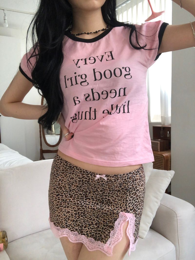(3 colors) Thug Girl Ringer T