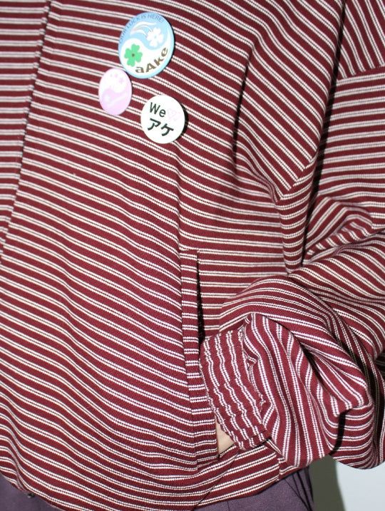 NERD STRIPE HOOD ZIP-UP