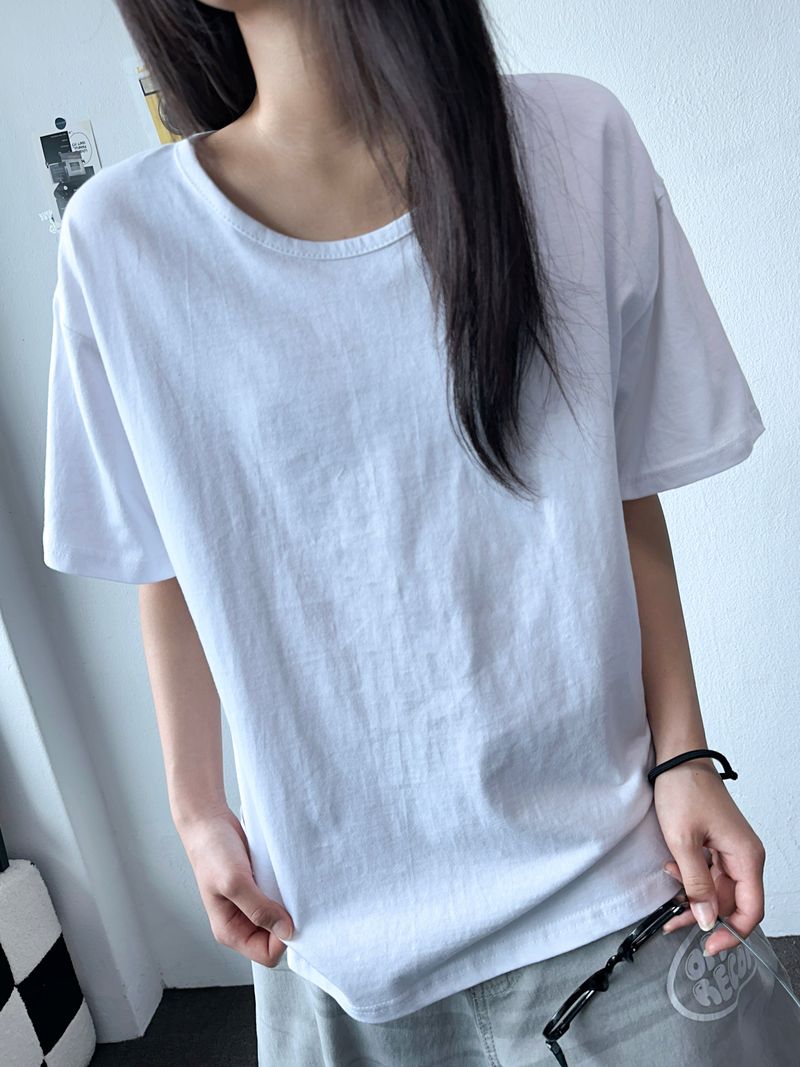 Umble Basic U-Neck Oversized T-Shirt 5color
