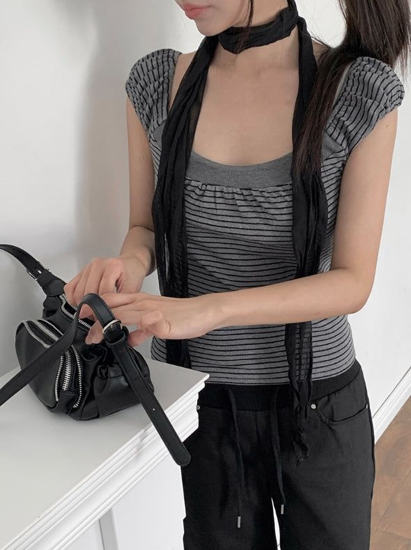 T-Shion Rivet Pocket Banding Bootcut Pants