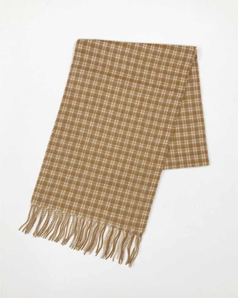 [MD Pick]Fine wool check muffler (6color)