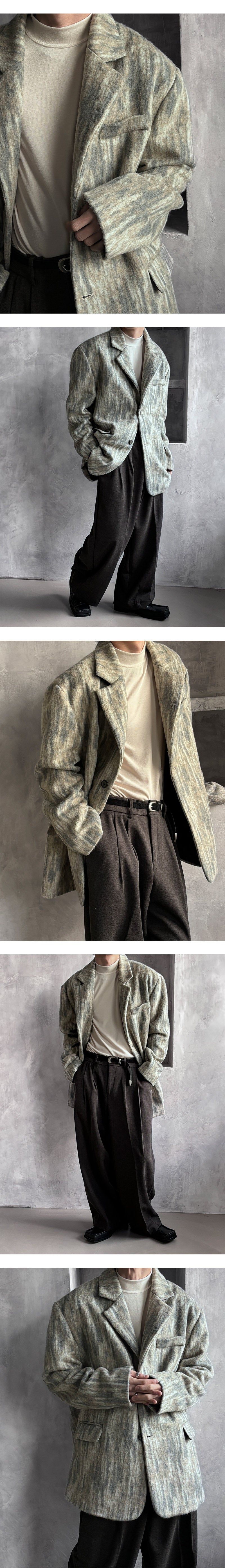 [F/W] Scratch mohair daddy fit jacket(2color)