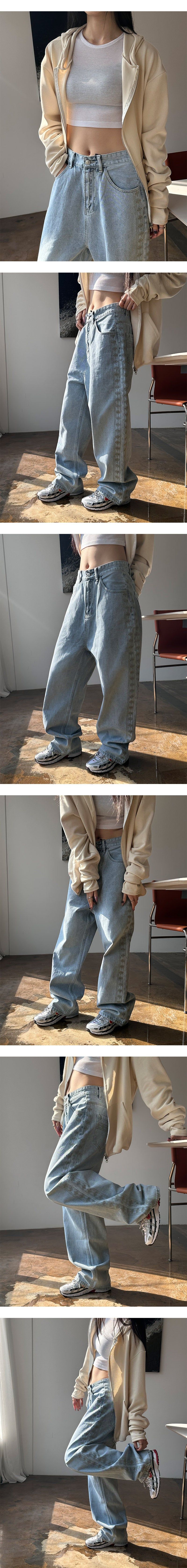 [S/S] Handmade stitch denim pants(2color)