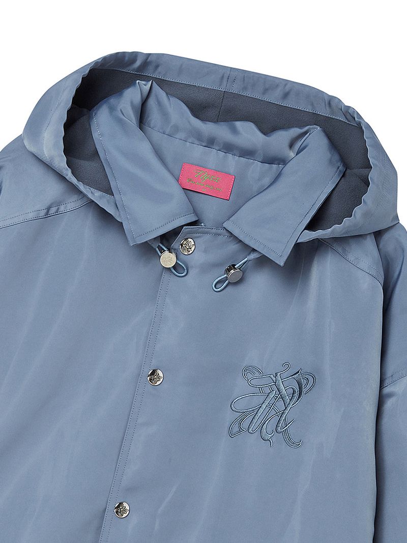 P.O.M EMBLEM HOOD JACKET (LIGHT BLUE)