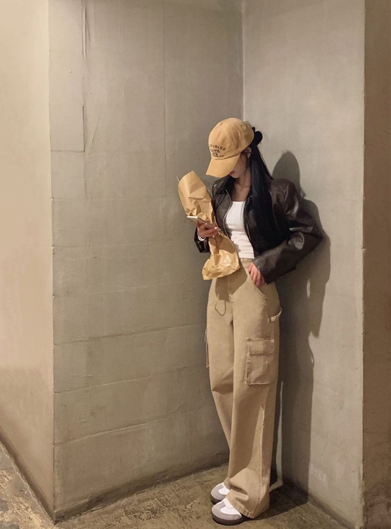 [BELLIDE MADE] Colorful Cotton Cargo Pants