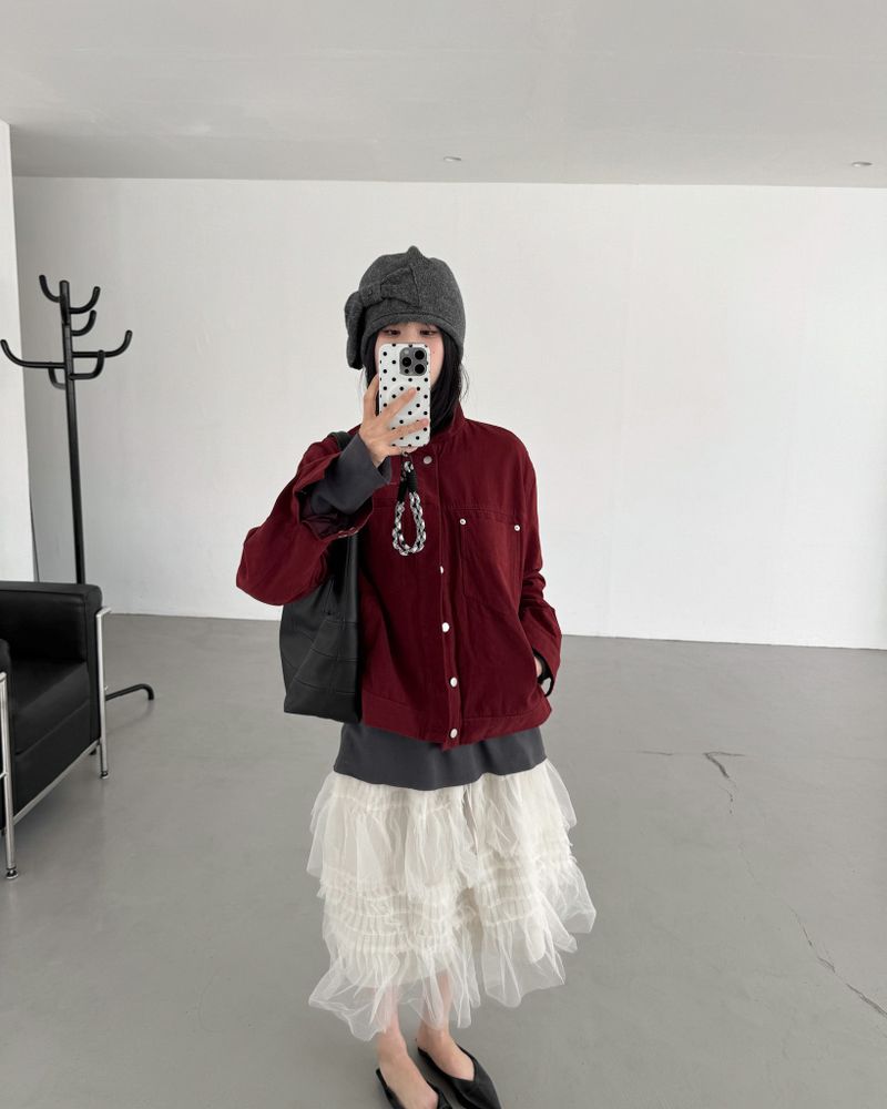 YEOWOONKOREA（ヨウンコリア）の「リベットダイジャケット (ユニセックス)（ジャケット/アウター）」
