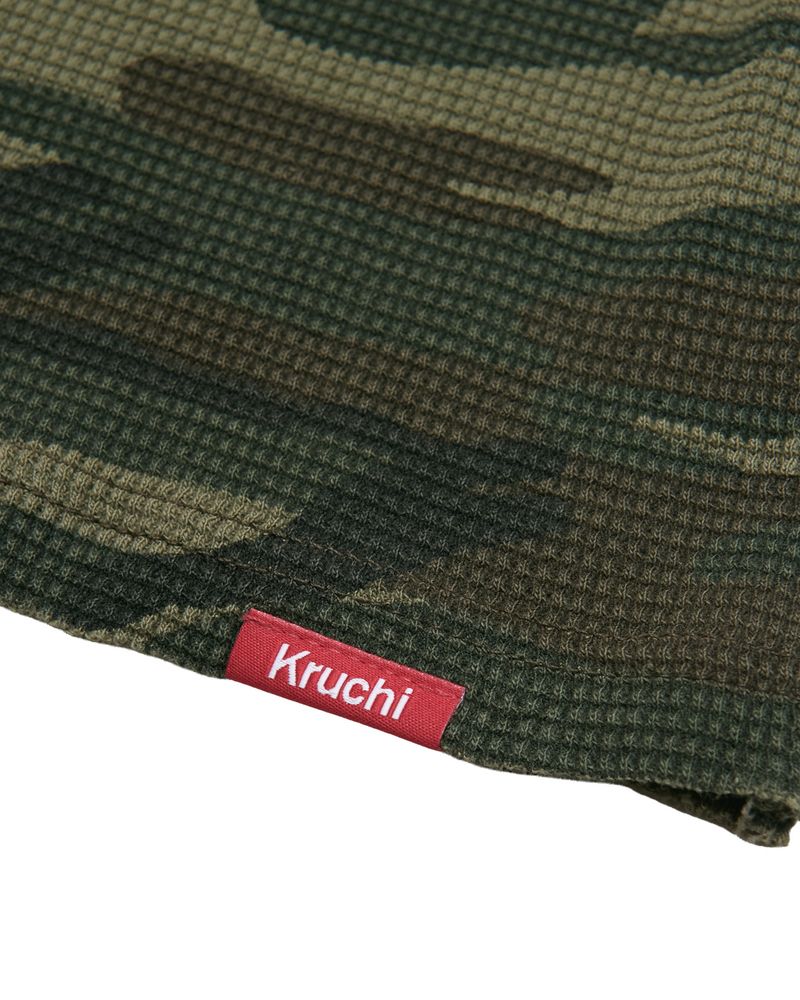 RAW Waffle Camo Flare Pants (CAMO) WOMENS