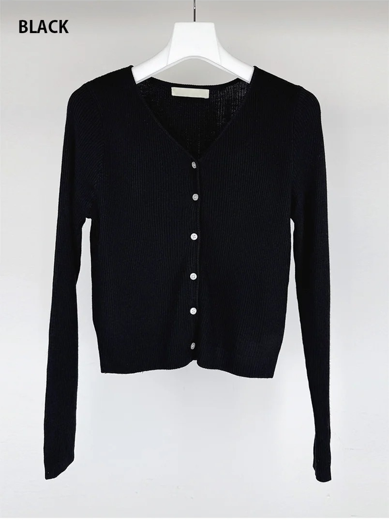 WOOL V-NECK CARDIGAN (5C)