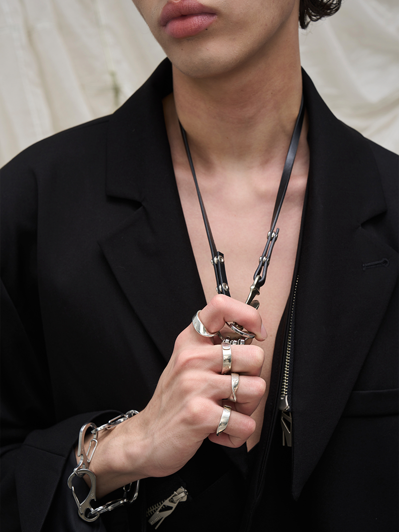 RELABEL（リレーベル）の「Time Element (Hook) Custom Open Moulded Logo Steel Stamped R Bottle Opening Mountaineering Clasp Combination Steel Bracelet（Accessories）」