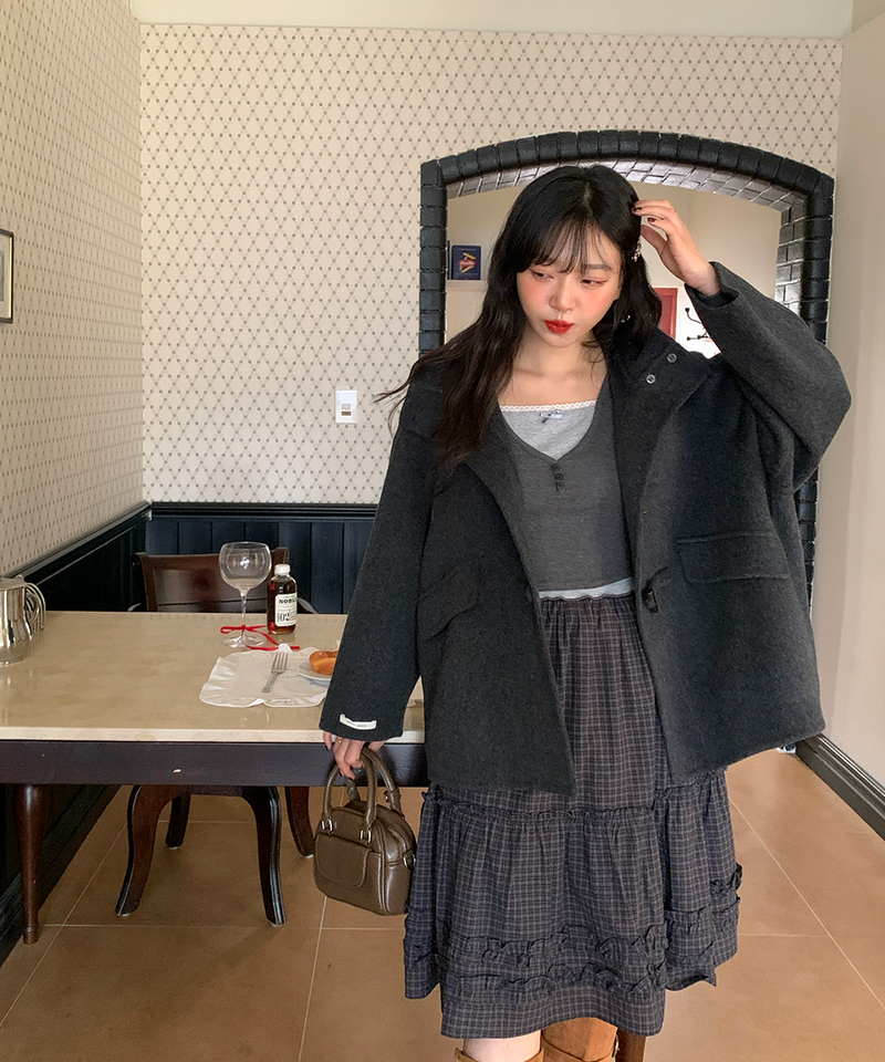 Duffle Half-Length Handmade Coat Jacket