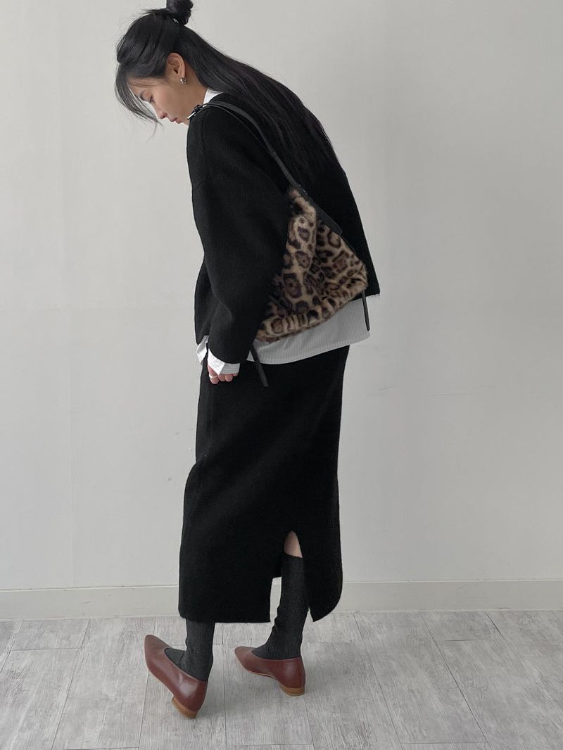 Leopard Fur Shoulder Bag