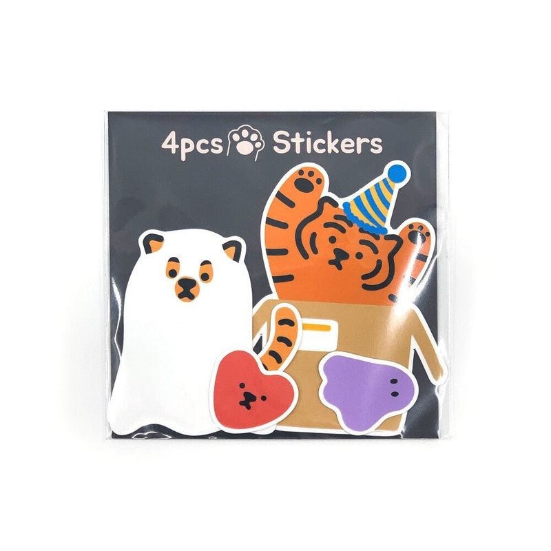 MUZIKTIGER(ムジークタイガー)の「PARTY TIGER 4PCS STICKERS(Smartphone Accessories)」