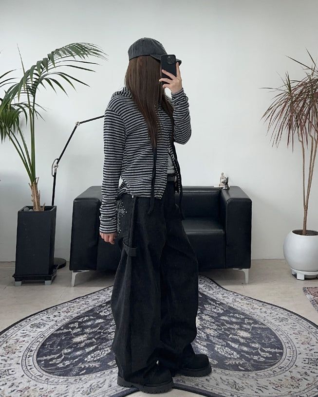 Terren Ribbed Crop Hood Zip-Up