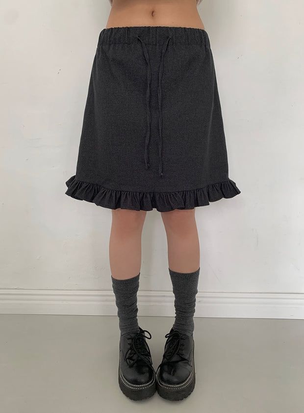 anyonemore（エニーワンモアー）の「Leon Frill Midi Banding Skirt（Skirts）」