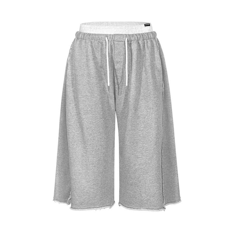 ANOTHERA（アナザーエー）の「LACE LAYERED BERMUDA SHORTS_Melange Gray（Pants）」