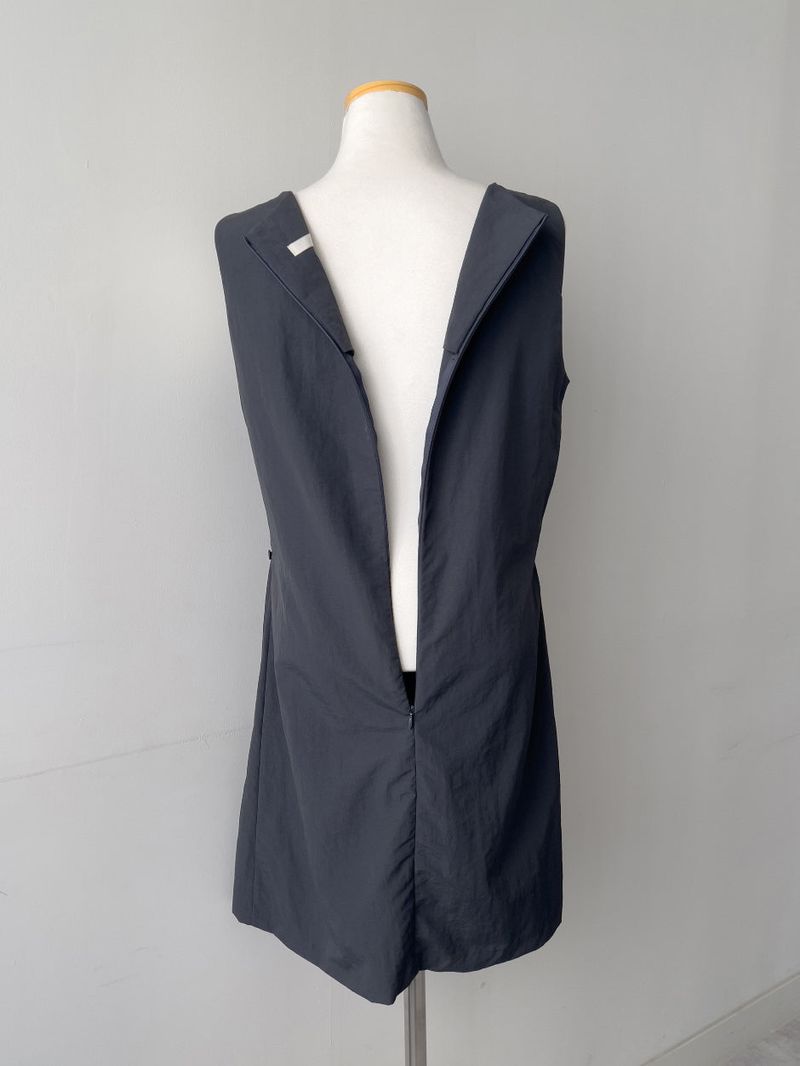 Joanne Nylon Sleeveless Wrap One Piece