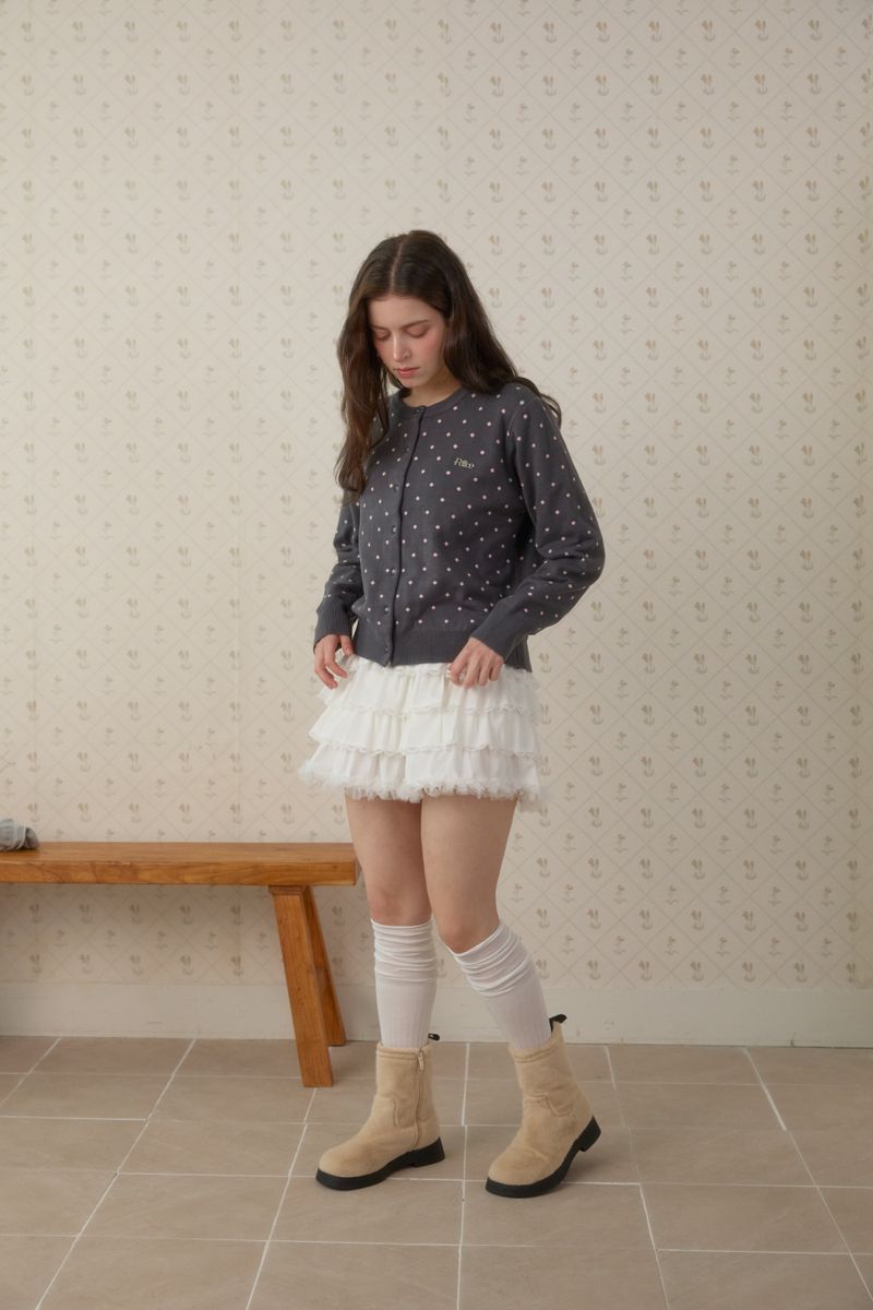 SUGAR DOT KNIT CARDIGAN