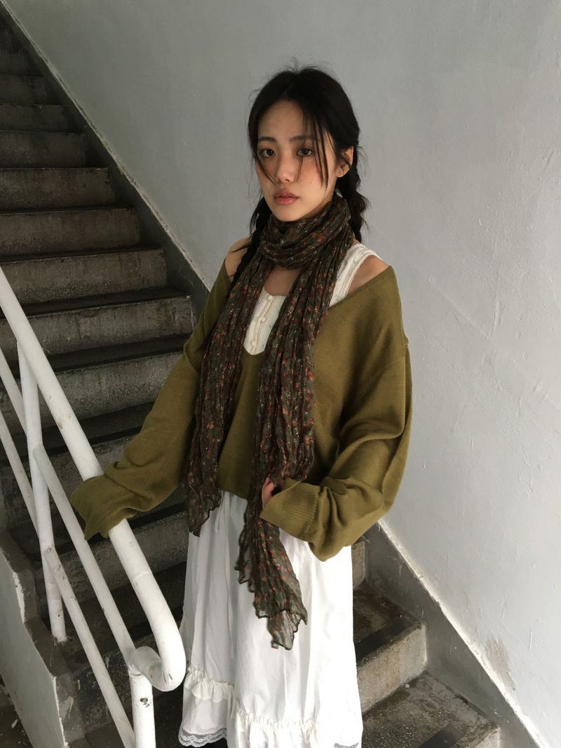 Sunday V-neck Knit (4color)