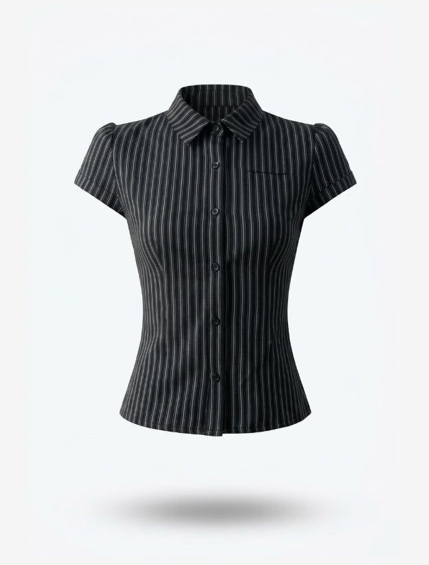 EEUN（イウン）の「Vera Stripe Slim Shirt（Tops）」