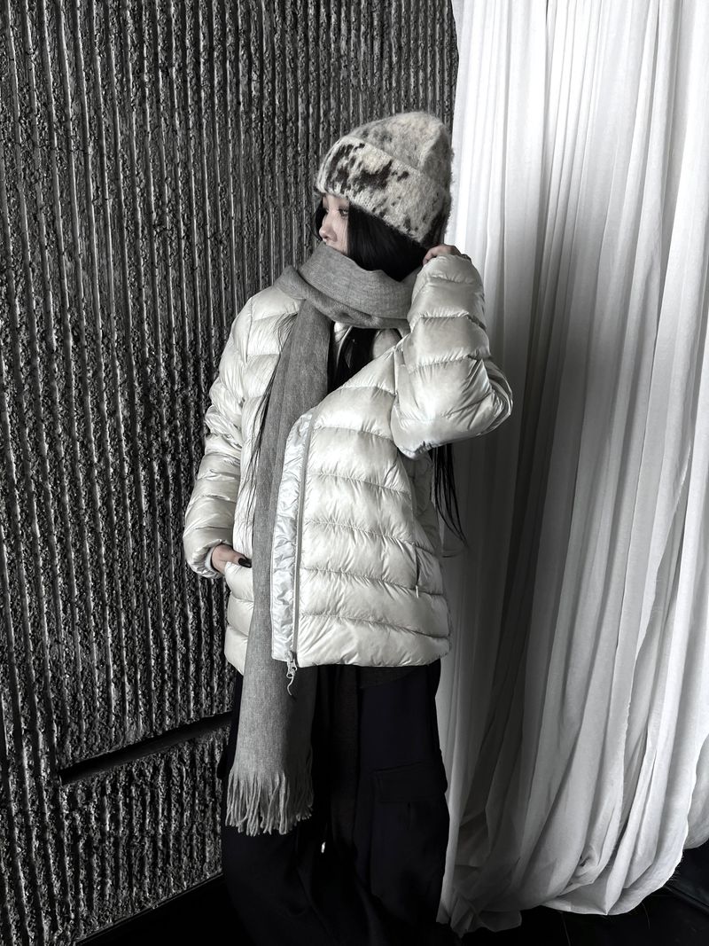 [unisex] aro duck down light puffer (2color)
