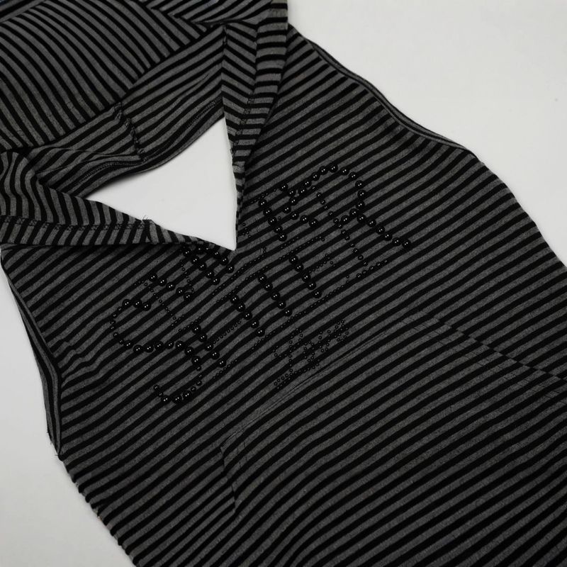 Rina Stripe Hood Top