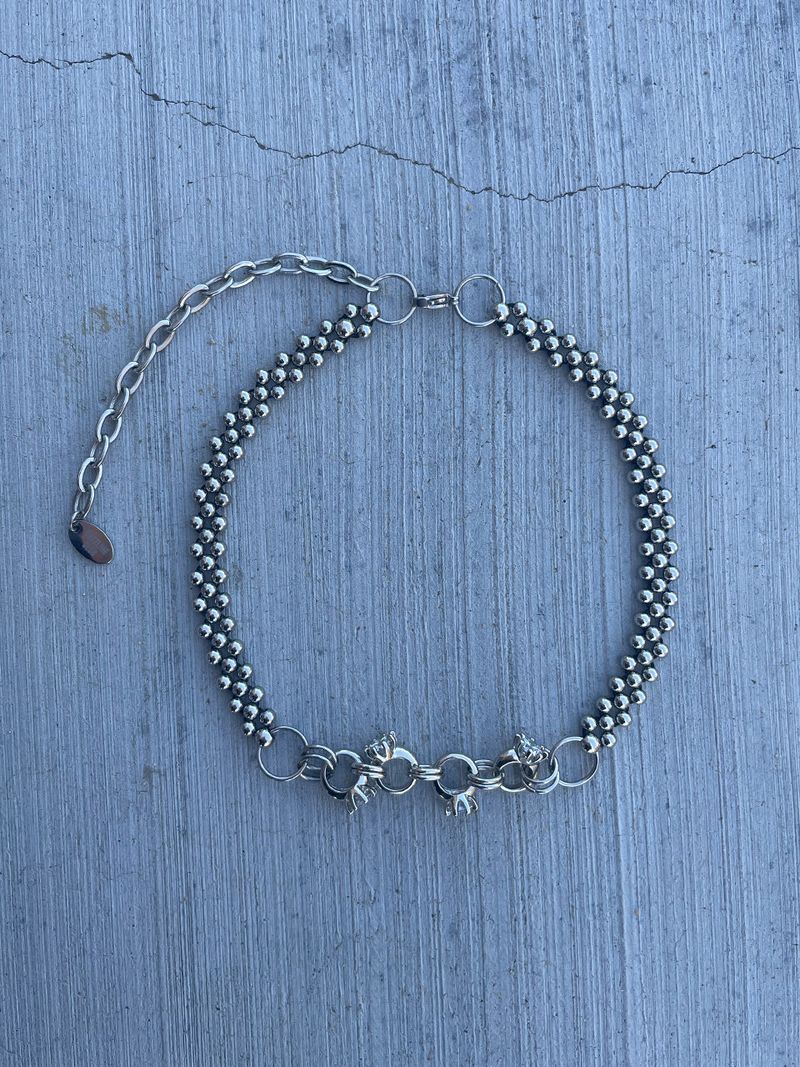 Diamond Ring Mixed Chocker