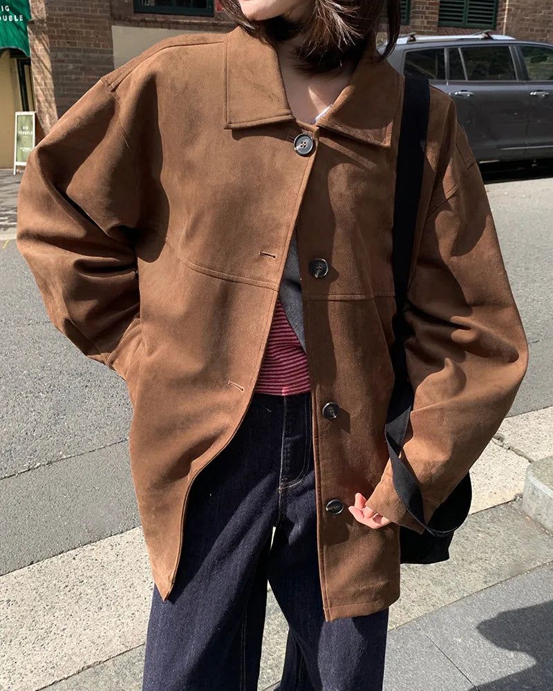 [ORIGINAL] Wound Suede Middle Jacket