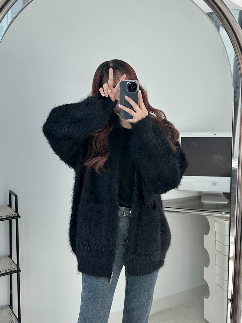ASCLO Angora Pocket Zip Up (5color)