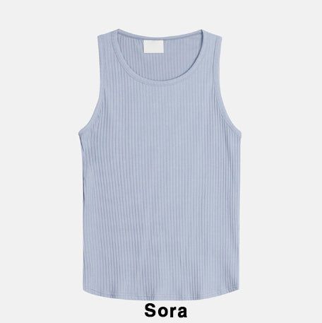 Glo Ribbed Layered Sleeveless