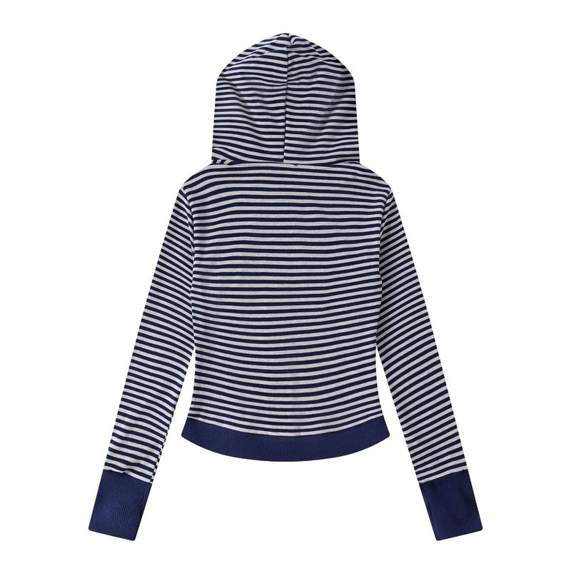 Camille Double Button Hood Zip-Up