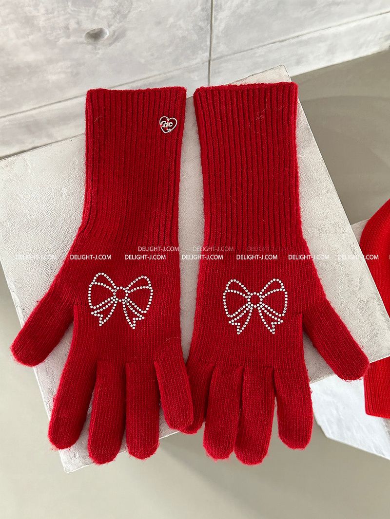 Jewelry Ribbon Long Gloves