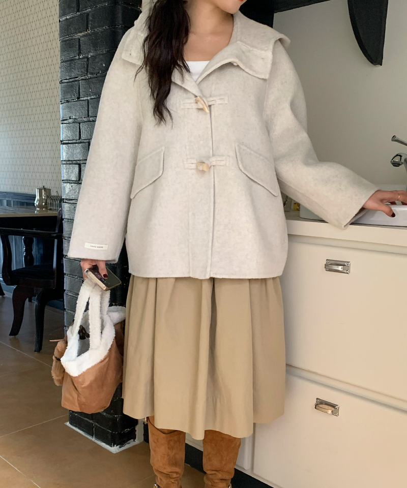 Duffle Half-Length Handmade Coat Jacket