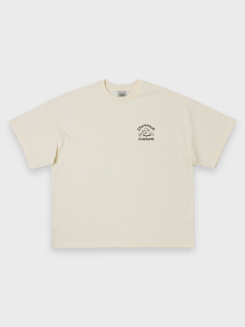 ゴーストTシャツ - クリーム